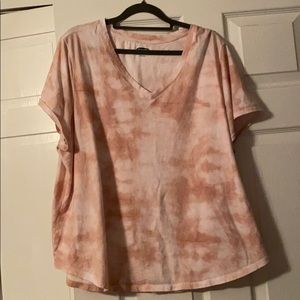 Pink tie dye shirt